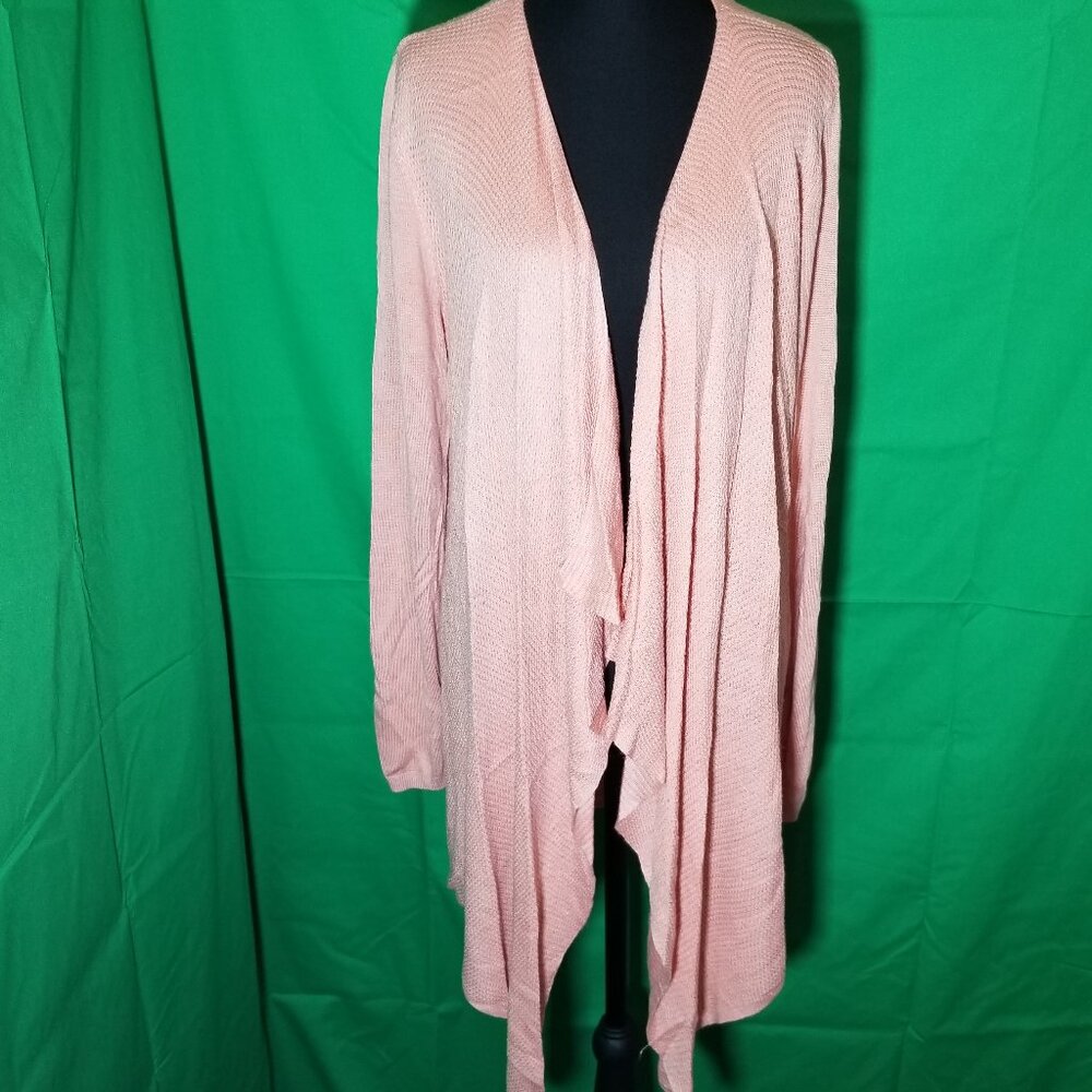 Torrid Womens Size 2 Cardigan Peach Spring Summer Office Peasant Boho Retro